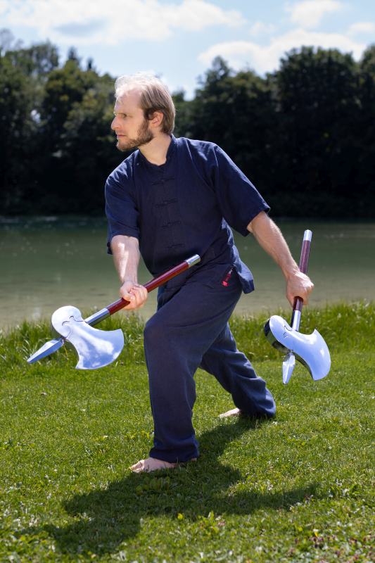 Kampfkunstschule Wunsch, Kung Fu, Doppelaxt